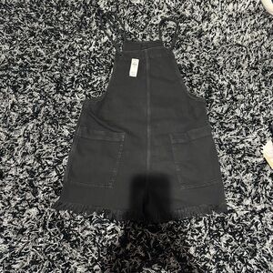Aerie medium black shorts overalls/romper NWT